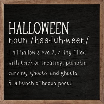 Halloween Definition Black